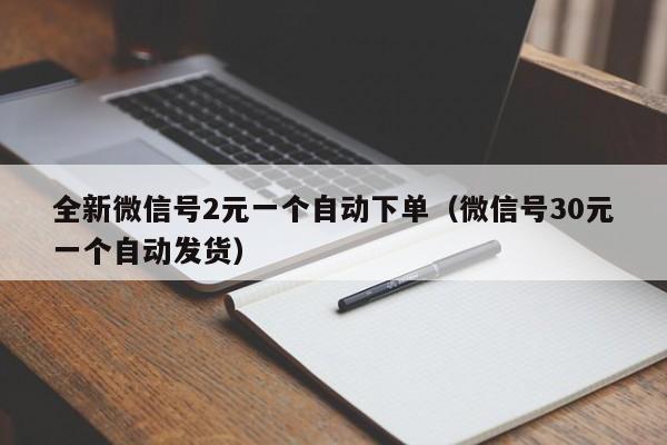 全新微信号2元一个自动下单（微信号30元一个自动发货）
